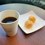 プチシュークリーム ホットコーヒー