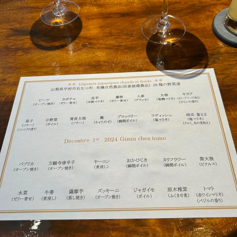 (銀座シェ・トモ)