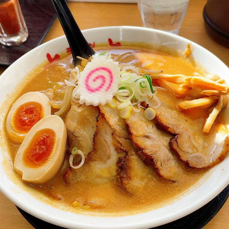 味噌らーめん(ラーメンさんぱち 東苗穂店)