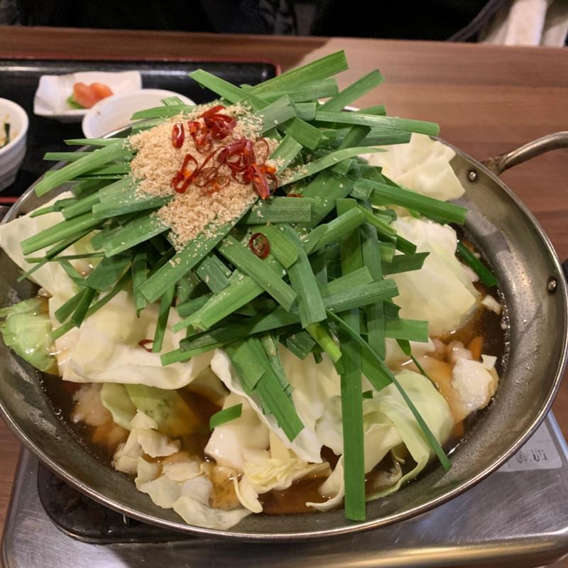 もつ鍋定食(もつ鍋 笑楽 福岡本店 （しょうらく）)