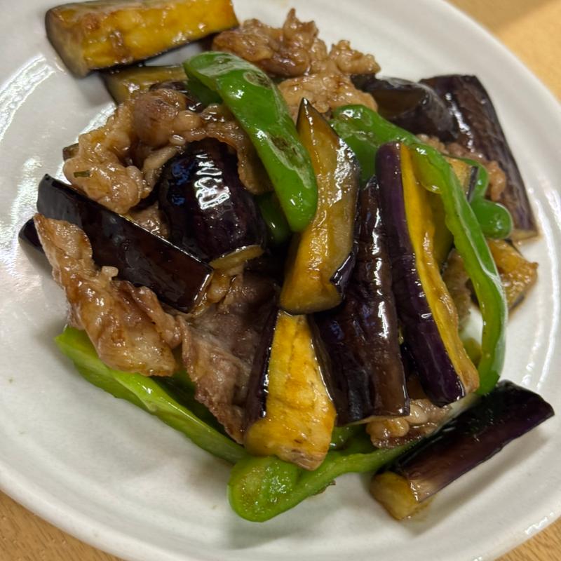 牛バラなすピー炒め(ダイワ食堂 天五店)