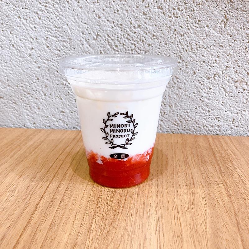 いちごラテ(みのりカフェ元気市広島店)
