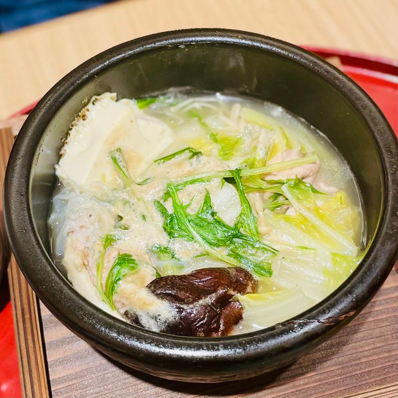水炊き鍋(京の鳥どころ 八起庵 池袋東武百貨店)