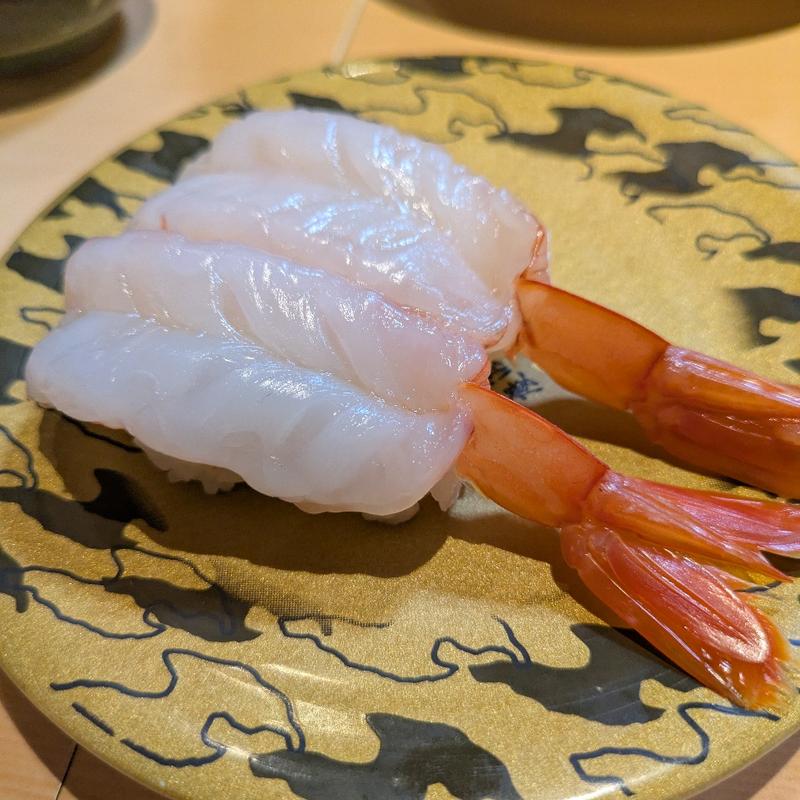 特大赤エビ(廻転寿司 弁慶 新潟ぴあ万代店 )