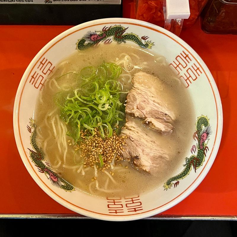 長浜純豚骨ラーメン(屋台のたまちゃん本館)