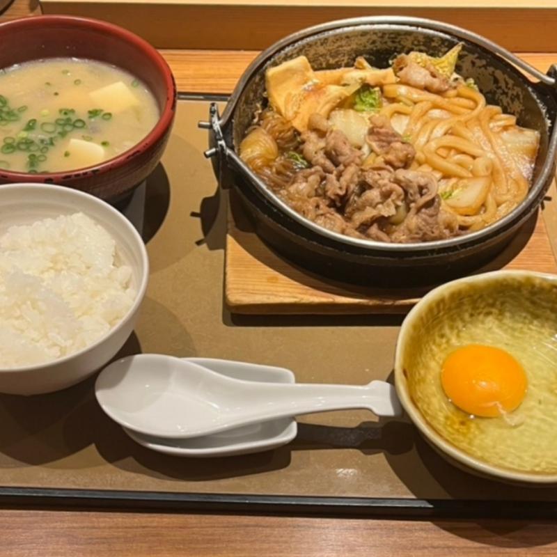 すき焼き定食(やよい軒 高槻店)
