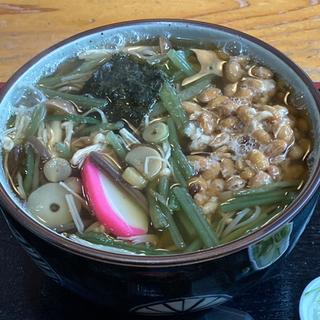 山菜きのこそば（温）