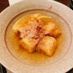 もろこし豆腐の揚げ出し