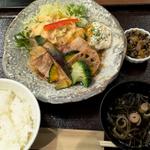 メカジキ和風柚子ソース御膳(こんぶや 神楽坂)