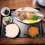 本日の焼魚定食（ムツの塩焼き）(食事処 池田)