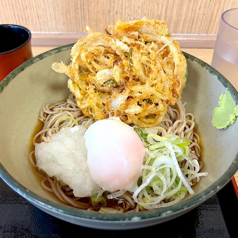 かき揚げそば＋温泉たまご(名代 箱根そば 喜多見店)