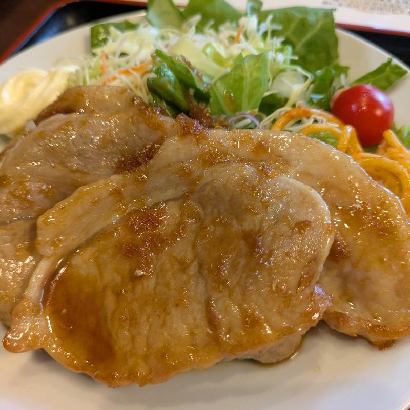 ロース生姜焼定食(柚子庵)