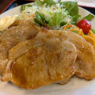 ロース生姜焼定食(柚子庵)