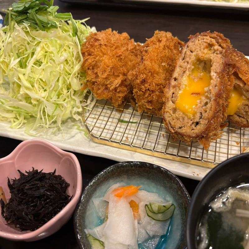 メンチ勝つとヒレかつ御膳(地蔵)