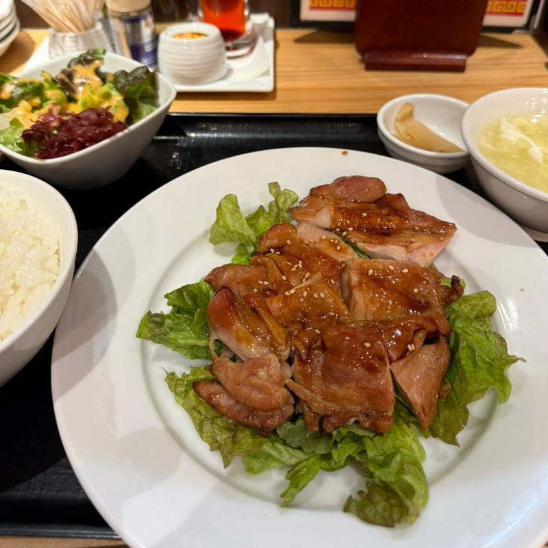 鶏肉の中華風照り焼き定食(中華厨房 暖家 多摩センター店)