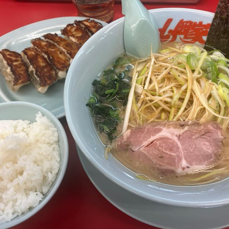 醤油ラーメンBセット白髪ネギ(山岡家 ひたちなか店 （やまおかや）)
