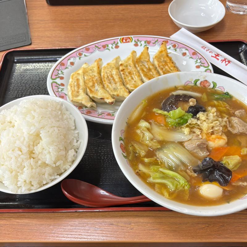 五目あんかけラーメンセット(餃子の王将 岡崎インター店)