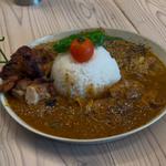 あいがけカレー(スパイスカレー専門店 SPICE HOLIC （スパイスホリック） 京都四条烏丸)