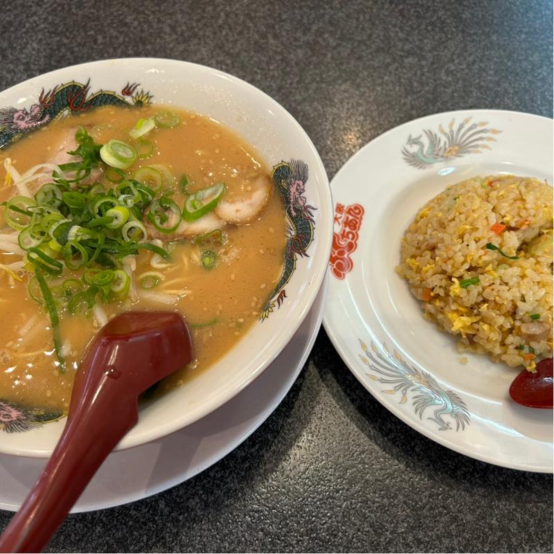 味噌ラーメン半ちゃんセット(大阪ふくちぁんラーメン 横枕店)