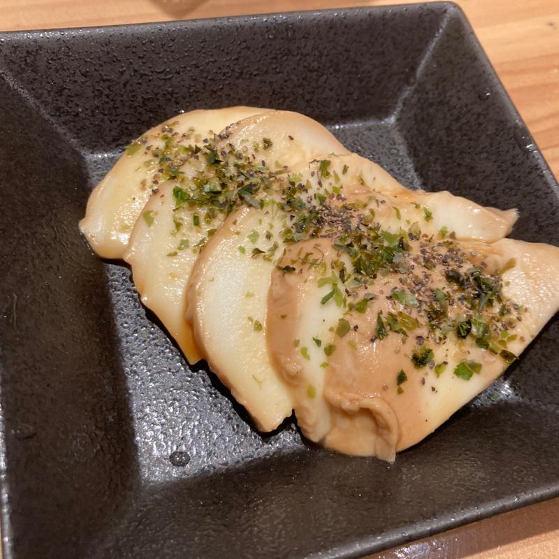 出汁漬けモッツァレラ(肉つけうどん うつけ 霞ヶ関飯野ビル店)