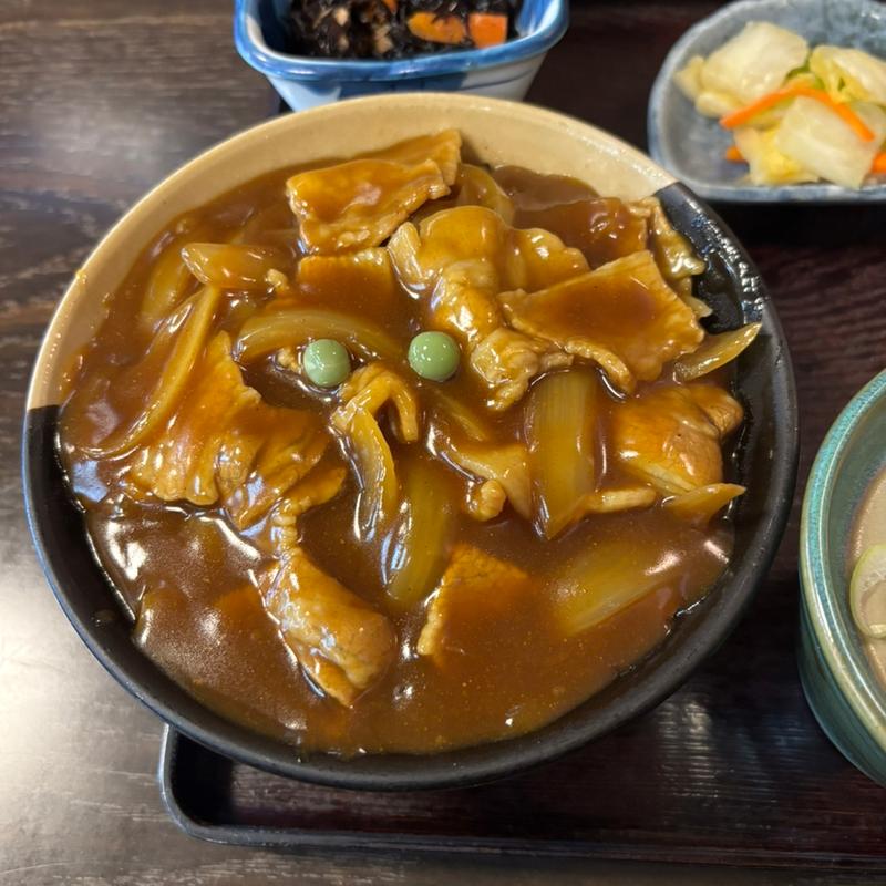 カレー丼セット(奥義 そば店 （おくよしそばてん）)