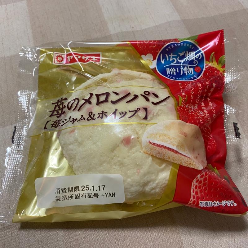 苺のメロンパン(苺ジャム&ホイップ)(カネスエ 津島愛宕店)