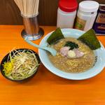 味噌ラーメン　ネギ丼