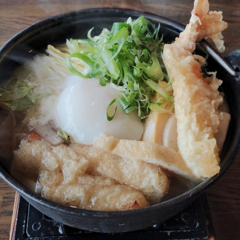海老天鍋焼きうどん(うどんおよべ 野田店 )