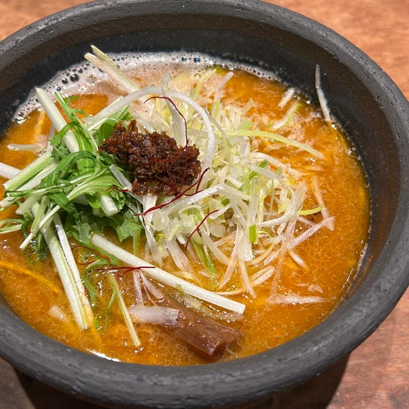 海老ポタらぁめん(俺の創作らぁめん 極や 上野広小路店)