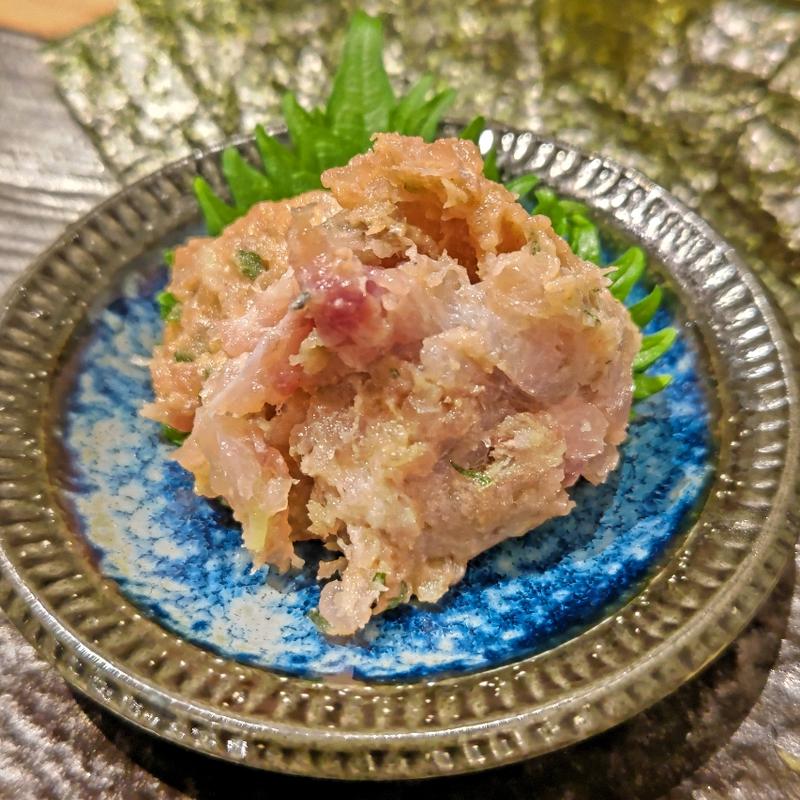 地魚なめろう(貝 刺身専門店 しらはら 関内)