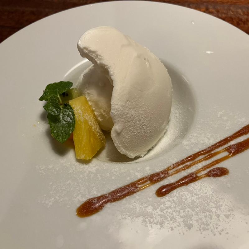 酒粕のアイスクリーム(MOKICHI TRATTORIA)