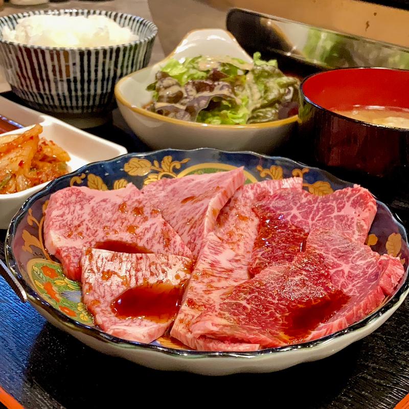 焼肉定食(和牛焼肉 中も津屋 南船場店)
