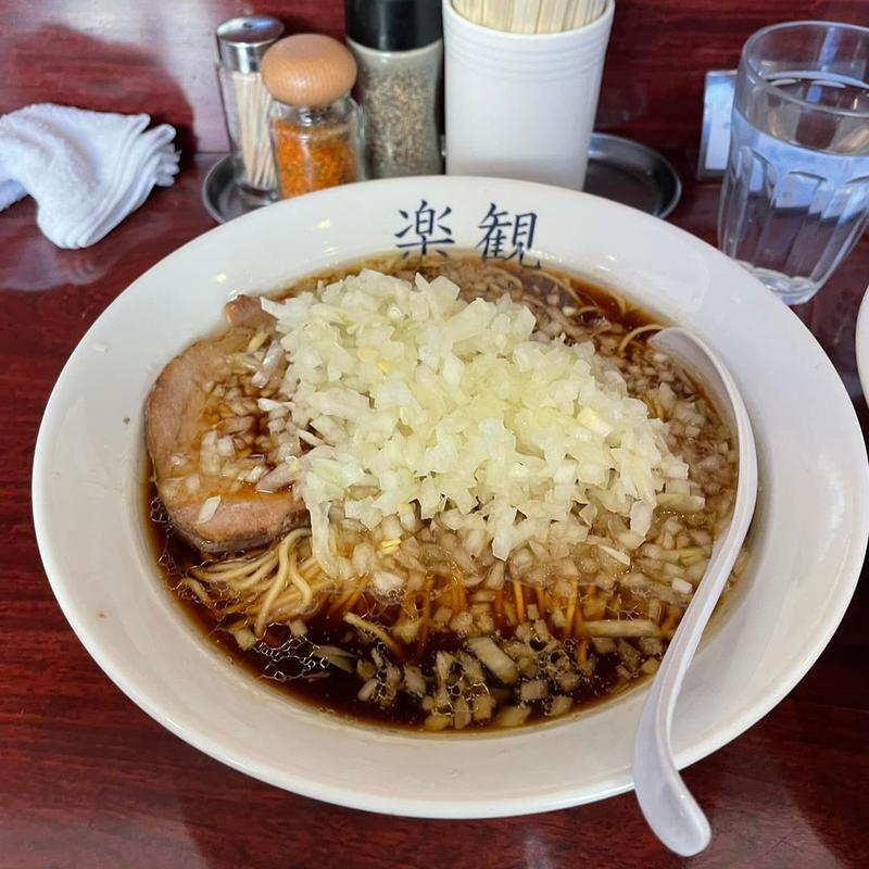 醤油ラーメン 玉葱(楽観 武蔵小山)