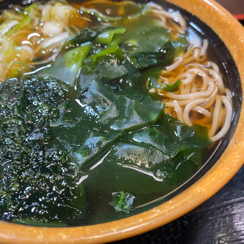 あおさわかめそば(めとろ庵 新木場店 )