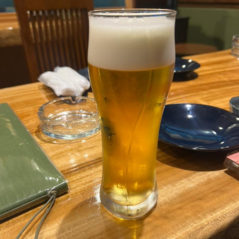 生ビール(うなぎ処 おおいた川)