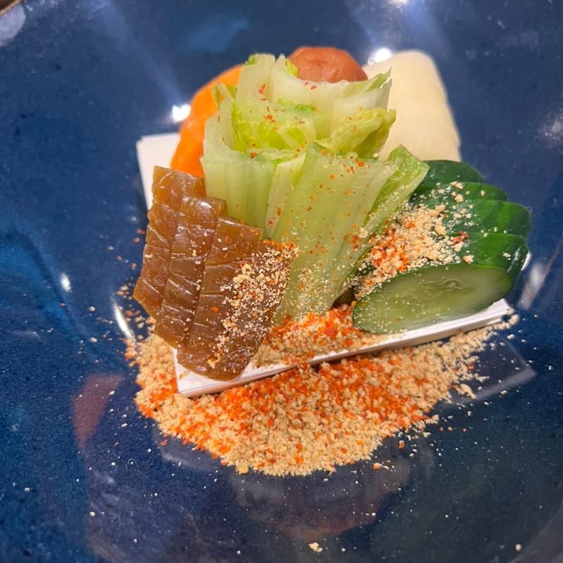 漬物盛り合わせ(うなぎ処 おおいた川)