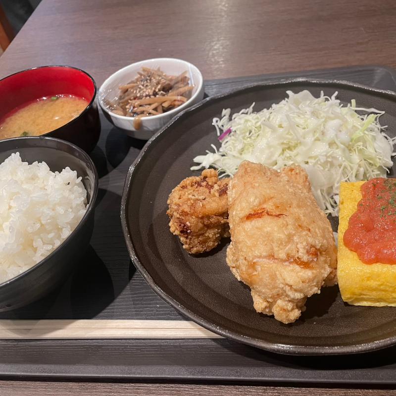 唐揚げ定食(からあげ専門店 最鳥 瓦町店)