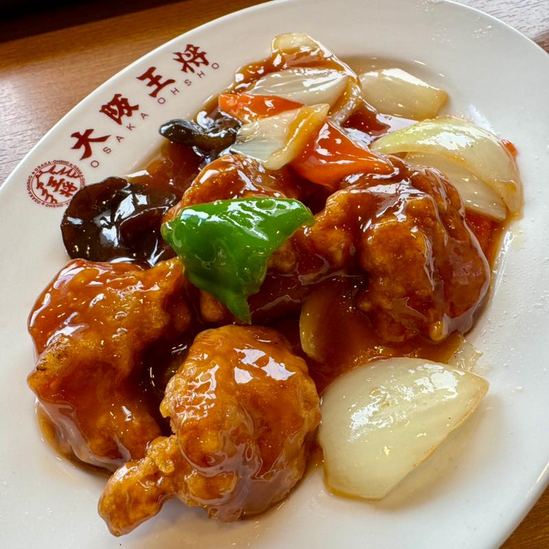 酢豚ハーフ(大阪王将 高槻南店)