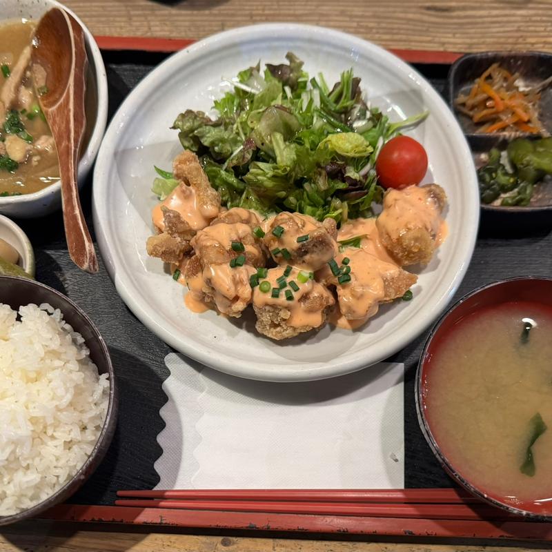 鶏もも明太マヨネーズ定食(鳥一 外苑前店 （とりいち）)