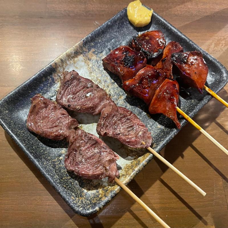 ハツ・レバー(やきとり つくつく)