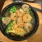 小海老とブロッコリーのアヒージョ(南越 金バル 駅前 居酒屋 バー)