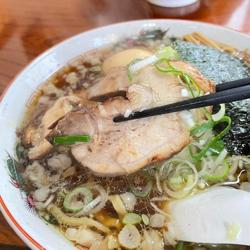 ラーメン 小盛り 太麺 こってり 味玉(らーめん　満び)