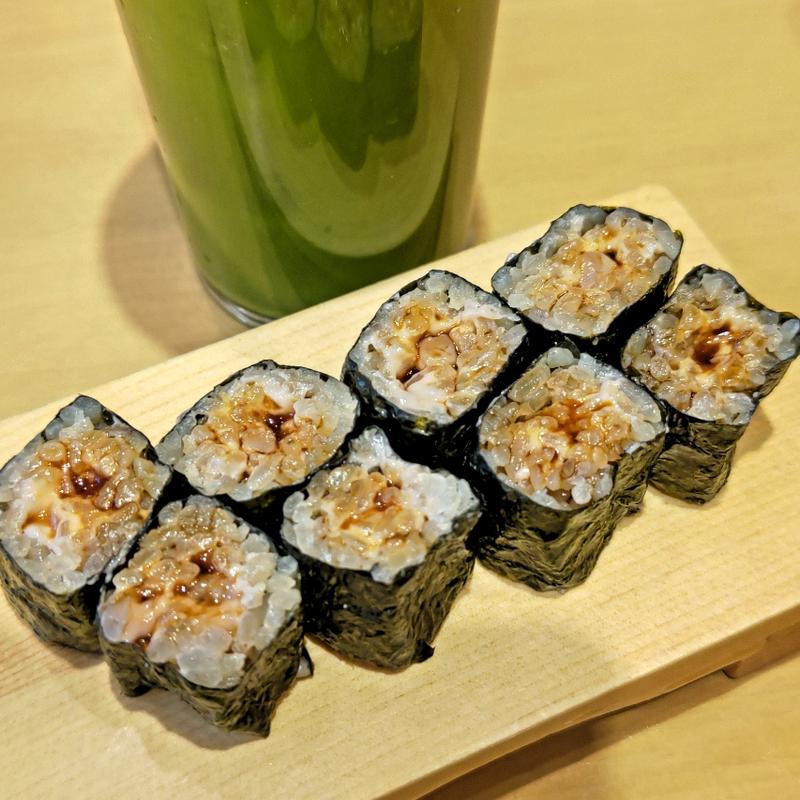 塩辛クリームチーズ巻き(めのじ)