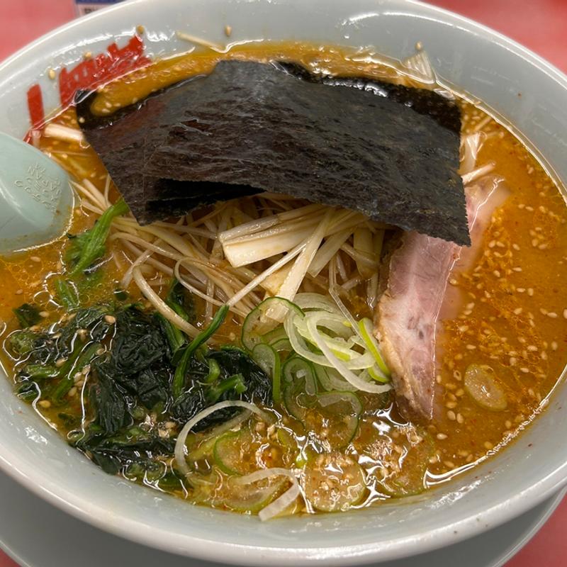 特製味噌ラーメン白髪ネギトッピング(ラーメン山岡家 千葉花見川区店)