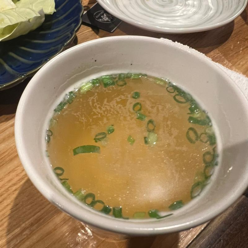 鶏スープ(炭火焼鳥 銀次郎)