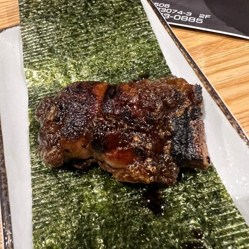 餅巻き(豚バラ巻き)(炭火焼鳥 銀次郎)