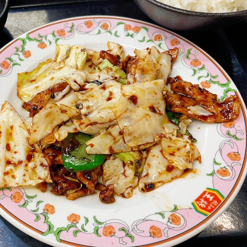 回鍋肉定食(餃子の王将 白石中央店)