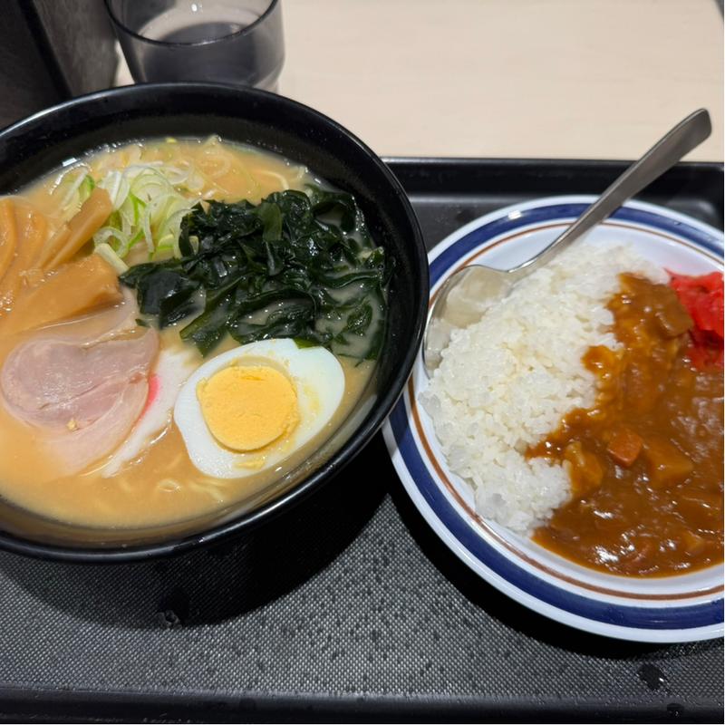 大地の味噌ラーメンミニカレーセット(名代 富士そば 飯田橋店 )