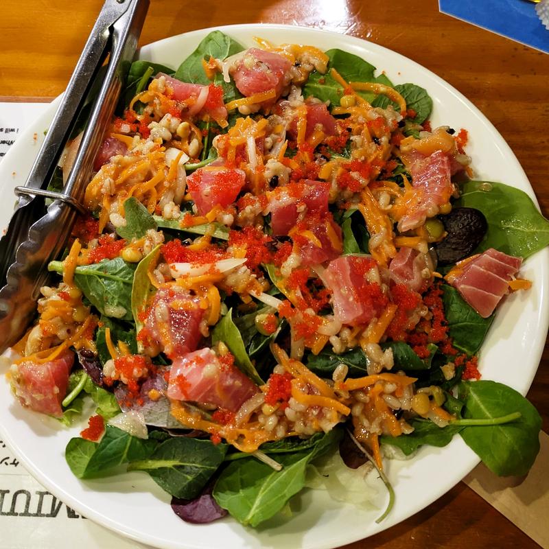 有機ベビーリーフと鮮魚のサラダ(ザ・グラフトン )