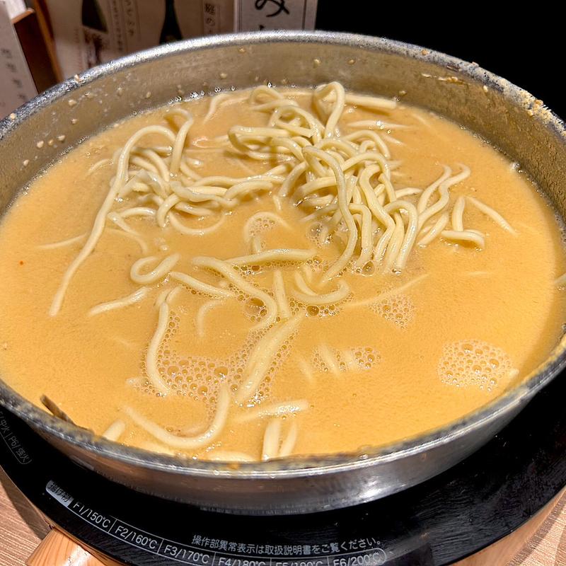 【〆】ちゃんぽん麺(博多もつ鍋 おおやま 仙台)